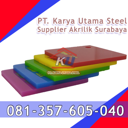 Jual Acrylic Bening Murah Per Lembar Tebal 1,5mm sampai 25mm Warna Bening Ryband Susus Solid Surabaya