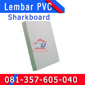 Jual Papan PVC Plastik Murah Merk Sharkboard Untuk Plafon Rumah Surabaya