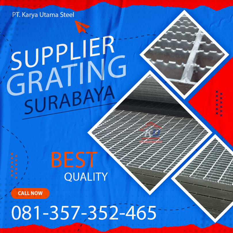 Plat Grating Pendukung Sistem Drainase